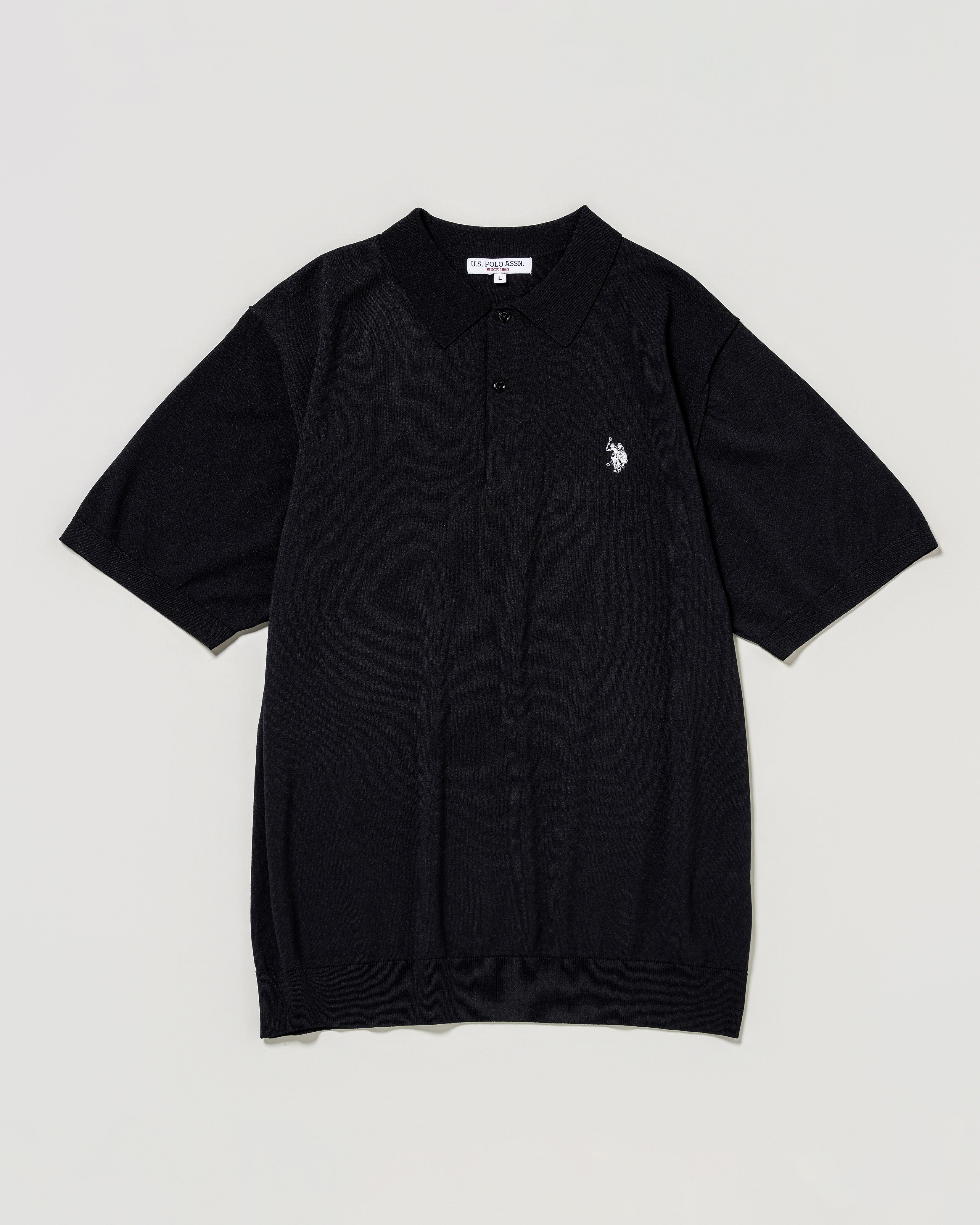ガブリエルTTT_MSW Persia knit polo shirt ガブリエルTTT_MSW Persia knit polo shirt Purple Brand Black Acid