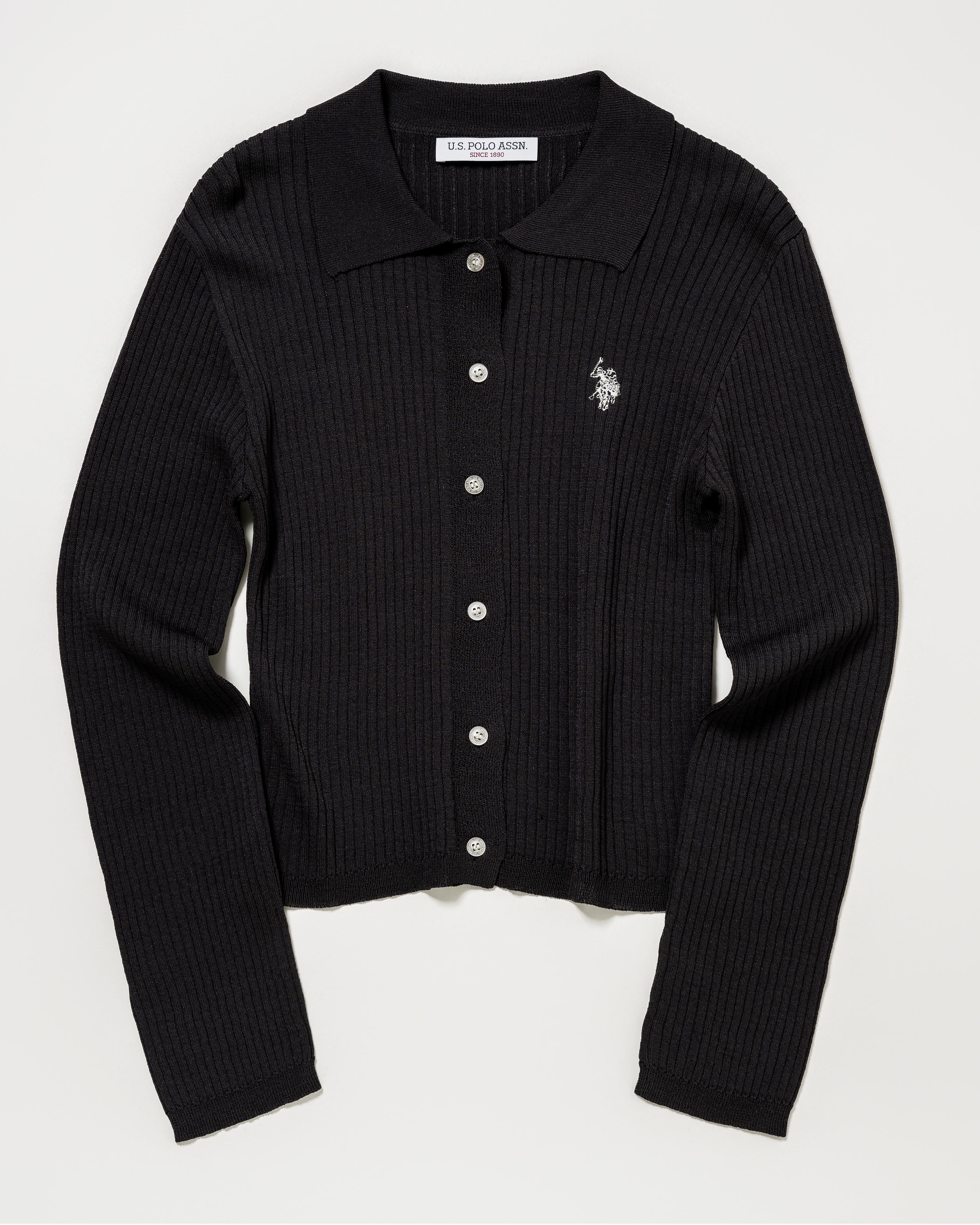Polo knit cardigan ポロニットカーディガン ダブルホースマン