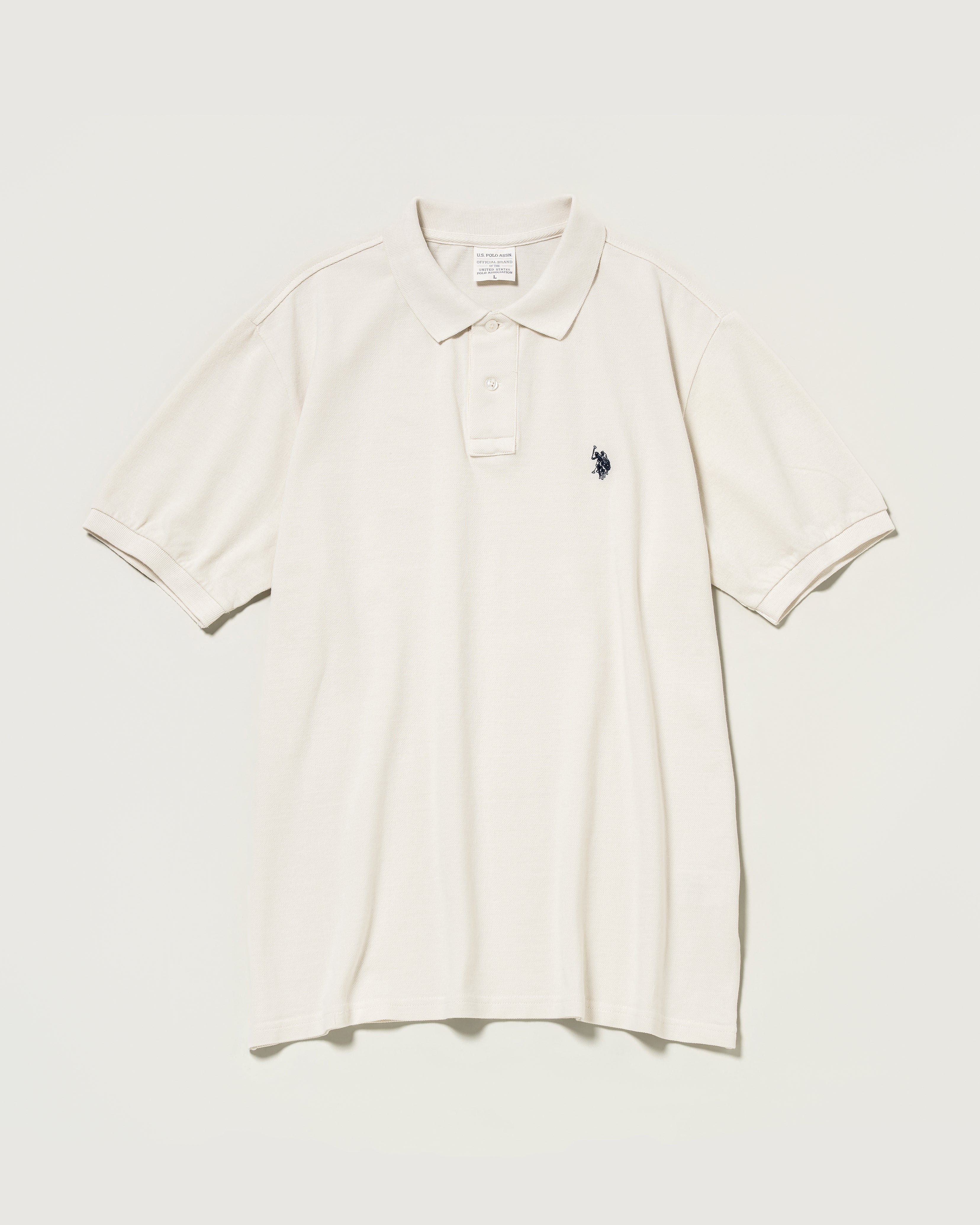 Half sleeve polo shirt 半袖ポロシャツ ダブルホースマン刺繍