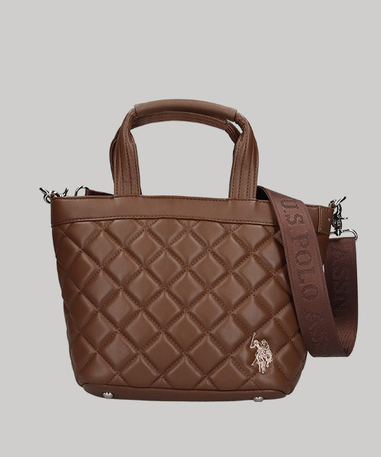 Cross check quilting totebag USPA-2725