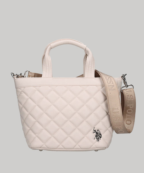 Cross check quilting totebag USPA-2725
