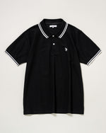 Polo Shirt　鹿の子ポロシャツ　ダブルホースマン刺繍　PLM52119