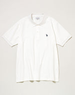 Polo Shirt　鹿の子ポロシャツ　ダブルホースマン刺繍　PLM52119