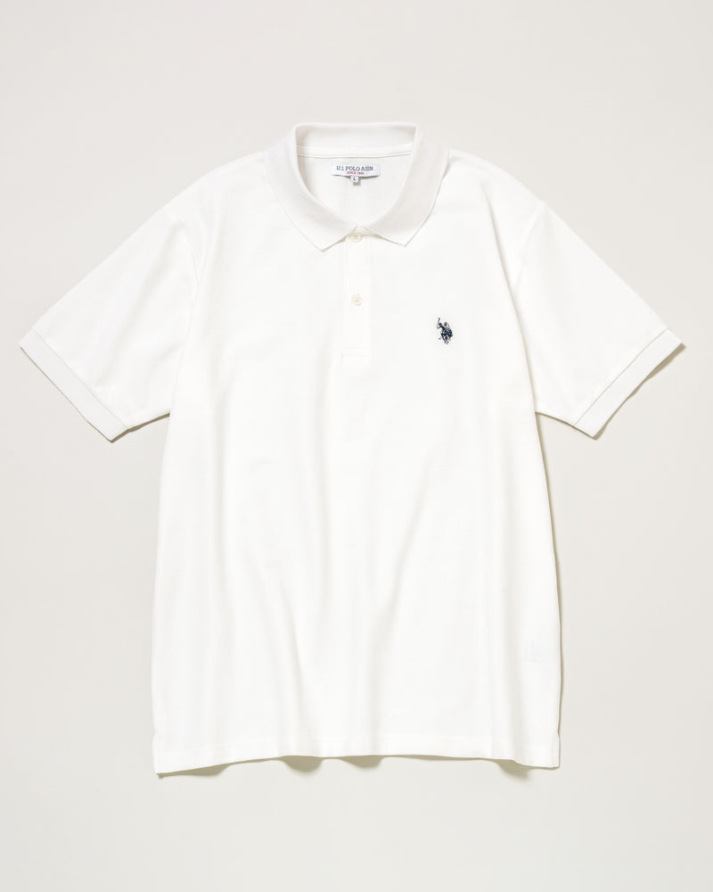 Polo Shirt　鹿の子ポロシャツ　ダブルホースマン刺繍　PLM52119