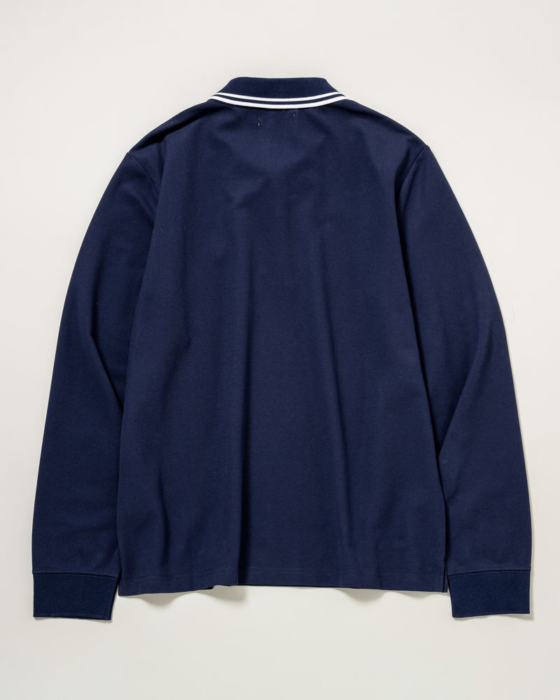 long sleeve Polo Shirt　長袖ポロシャツ　ダブルホースマン刺繍　PLM52220
