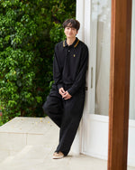long sleeve Polo Shirt　長袖ポロシャツ　ダブルホースマン刺繍　PLM52220