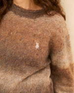 gradation knit　グラデーションニット　ダブルホースマン刺繍　PLM53428