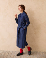 shirt dress　シャツワンピース　ダブルホースマン刺繍　PLL53715