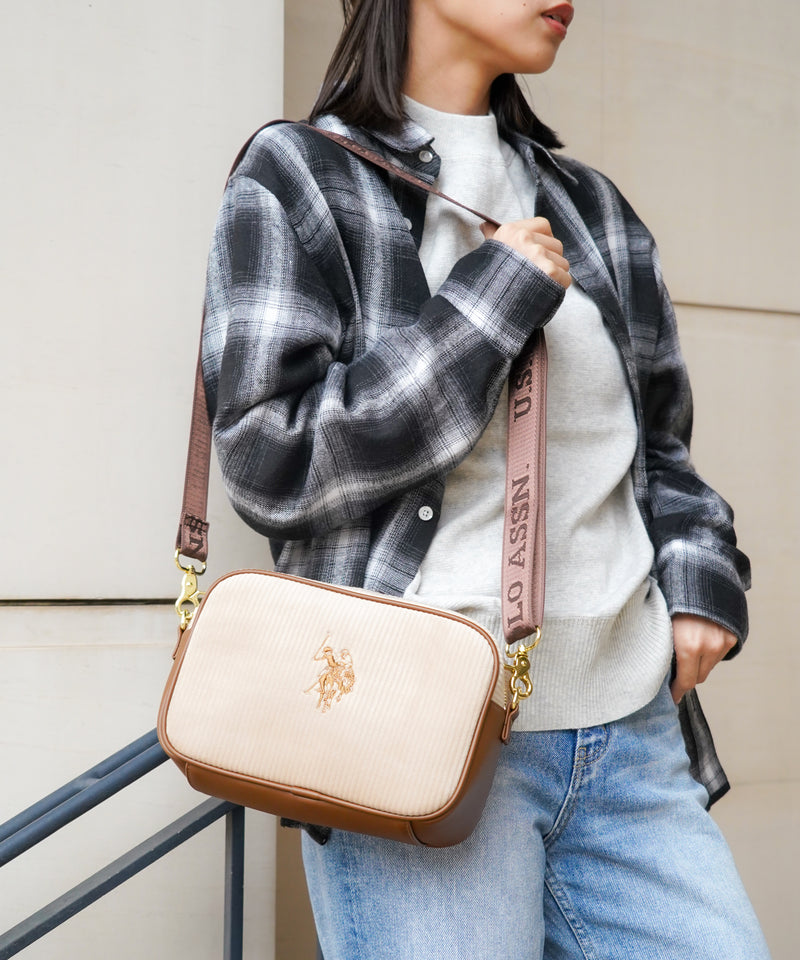 corduroy shoulder bag USPA-2728
