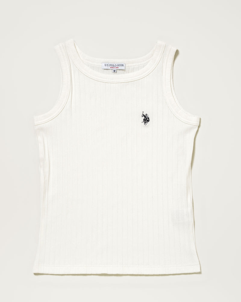 【予約商品】Tanktops　リブタンクトップ　ダブルホースマン刺繍　PLL52242