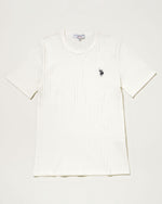【予約商品】T-shirt　ベーシック半袖Tシャツ　ダブルホースマン刺繍　PLL52243
