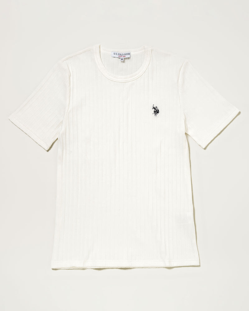 【予約商品】T-shirt　ベーシック半袖Tシャツ　ダブルホースマン刺繍　PLL52243