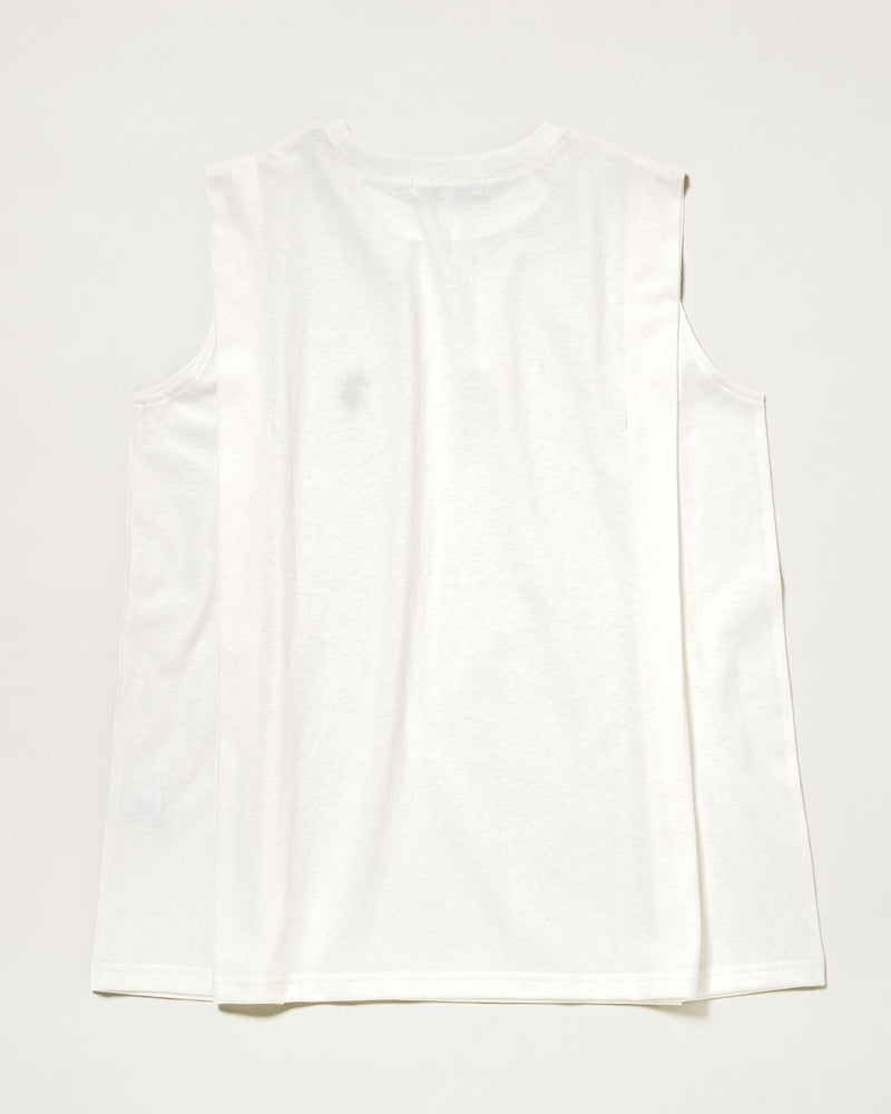 【予約商品】Shoulder tuck tank　ショルダータックタンク　ダブルホースマン刺繍　PLL52244