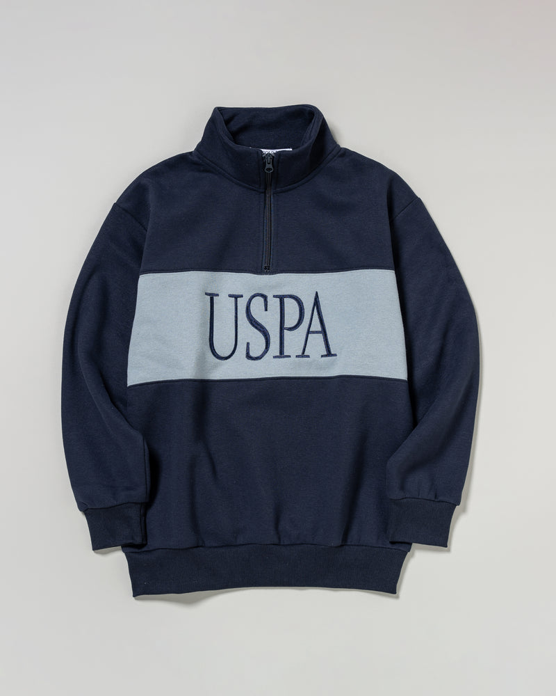 Half-zip sweatshirt　ハーフジップスウェット　ダブルホースマン刺繍　PLL53304
