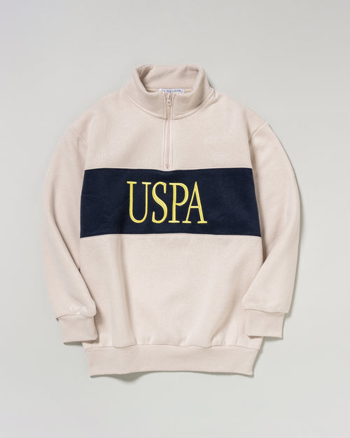 Half-zip sweatshirt　ハーフジップスウェット　ダブルホースマン刺繍　PLL53304