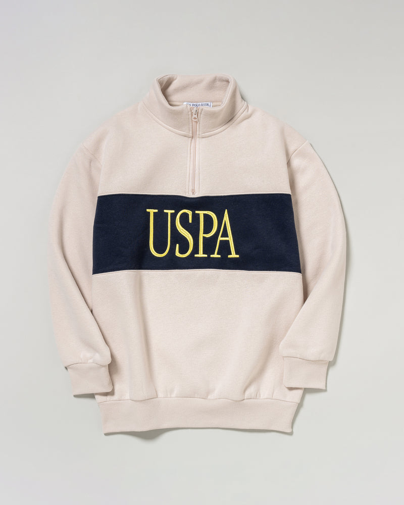 Half-zip sweatshirt　ハーフジップスウェット　ダブルホースマン刺繍　PLL53304