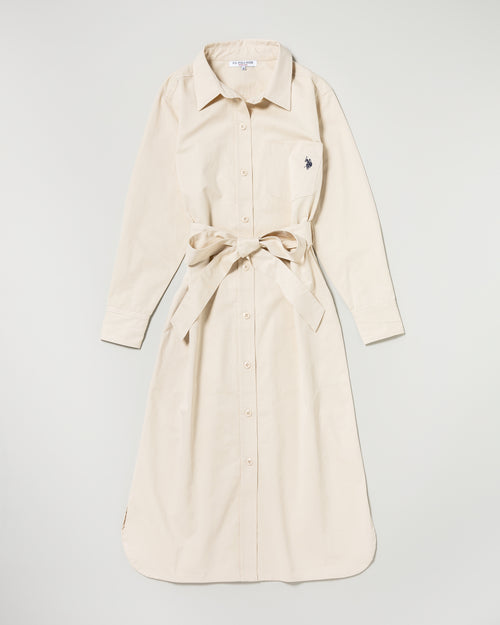 shirt dress　シャツワンピース　ダブルホースマン刺繍　PLL53715
