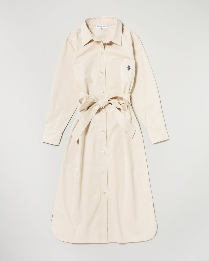 shirt dress　シャツワンピース　ダブルホースマン刺繍　PLL53715