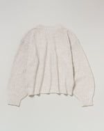 lame knit pullover　ラメクルーニット　ダブルホースマン刺繍　PLL53403