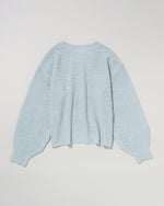 lame knit pullover　ラメクルーニット　ダブルホースマン刺繍　PLL53403