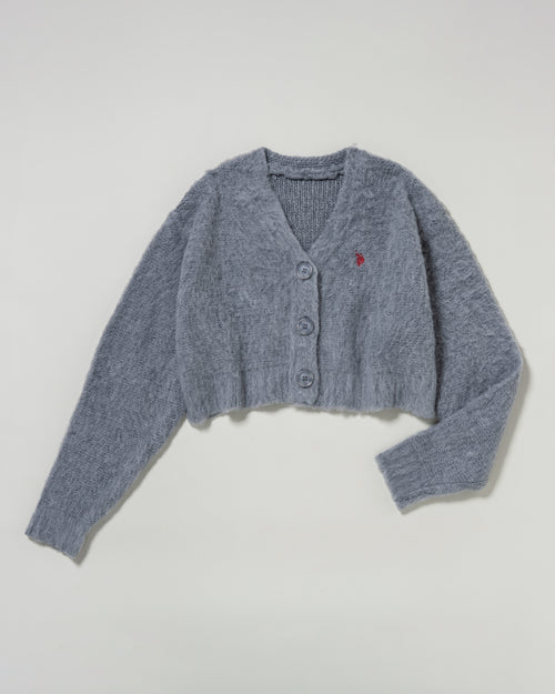 shaggy cardigan　シャギーカーディガン　ダブルホースマン刺繍　PLL53471
