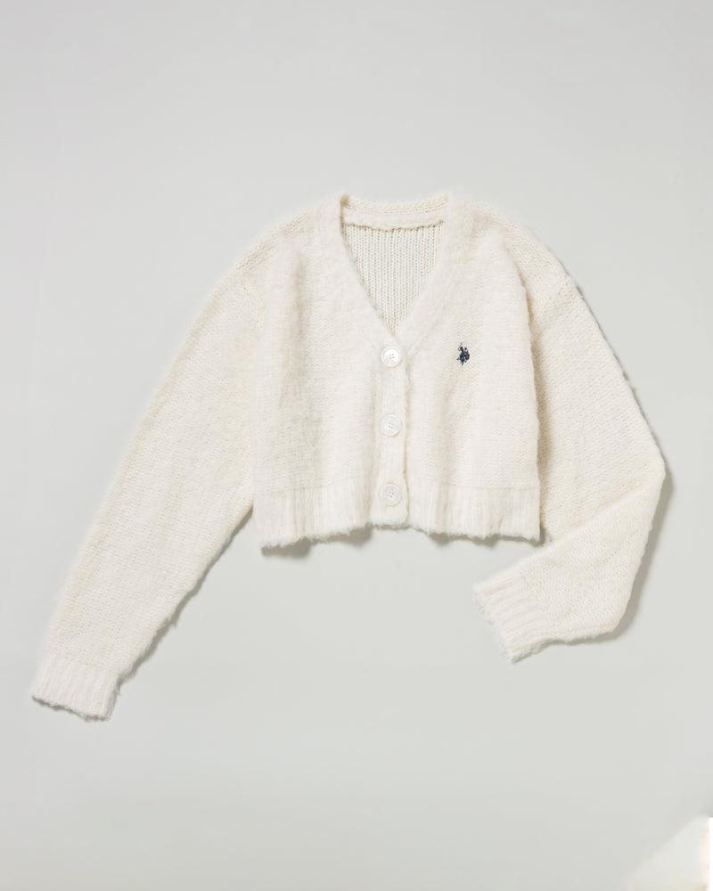 shaggy cardigan　シャギーカーディガン　ダブルホースマン刺繍　PLL53471