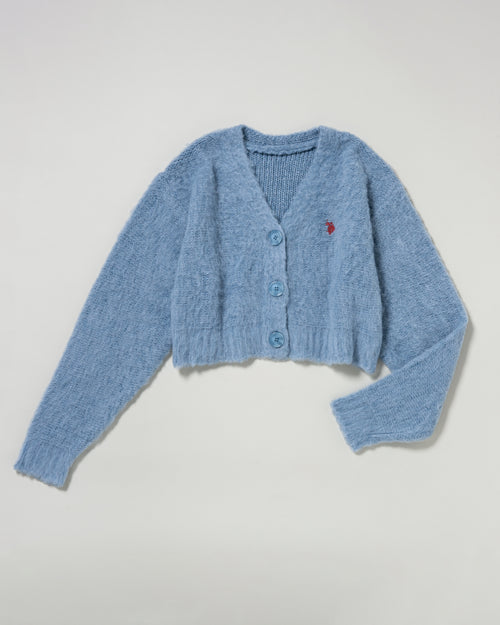 shaggy cardigan　シャギーカーディガン　ダブルホースマン刺繍　PLL53471