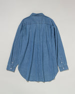 Regular color denim shirt　デニムシャツ　ダブルホースマン刺繍　PLL53700