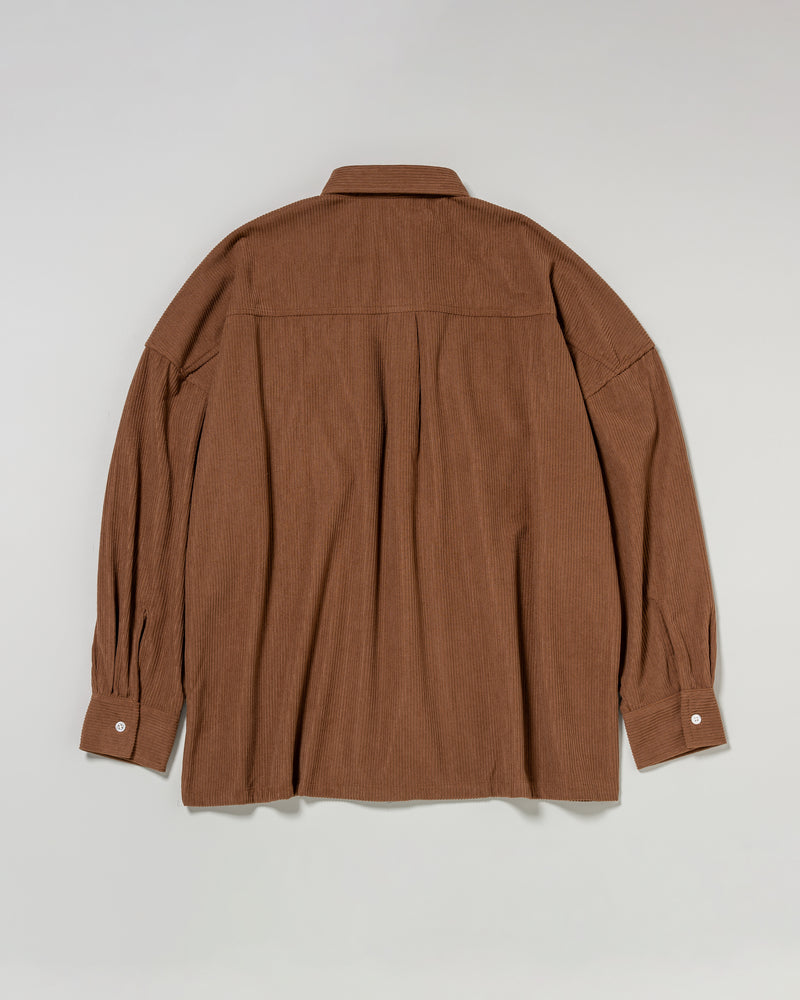 corduroy shirt　コーデュロイシャツ　ダブルホースマン刺繍　PLL53701