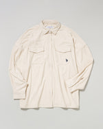 corduroy shirt　コーデュロイシャツ　ダブルホースマン刺繍　PLL53701