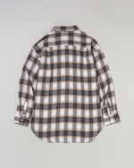 regular collar shirt　レギュラーカラーチェックシャツ　ダブルホースマン刺繍　PLL53702