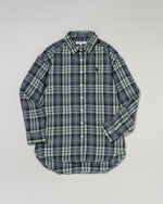 regular collar shirt　レギュラーカラーチェックシャツ　ダブルホースマン刺繍　PLL53702
