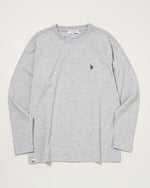 【予約商品】long sleeve t-shirt　長袖Tシャツ　ダブルホースマン刺繍　PLM52258