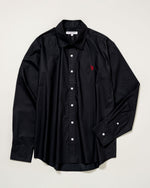 【予約商品】Regular collar broad shirt　レギュラーカラーブロード長袖シャツ　ダブルホースマン刺繍　PLM52709