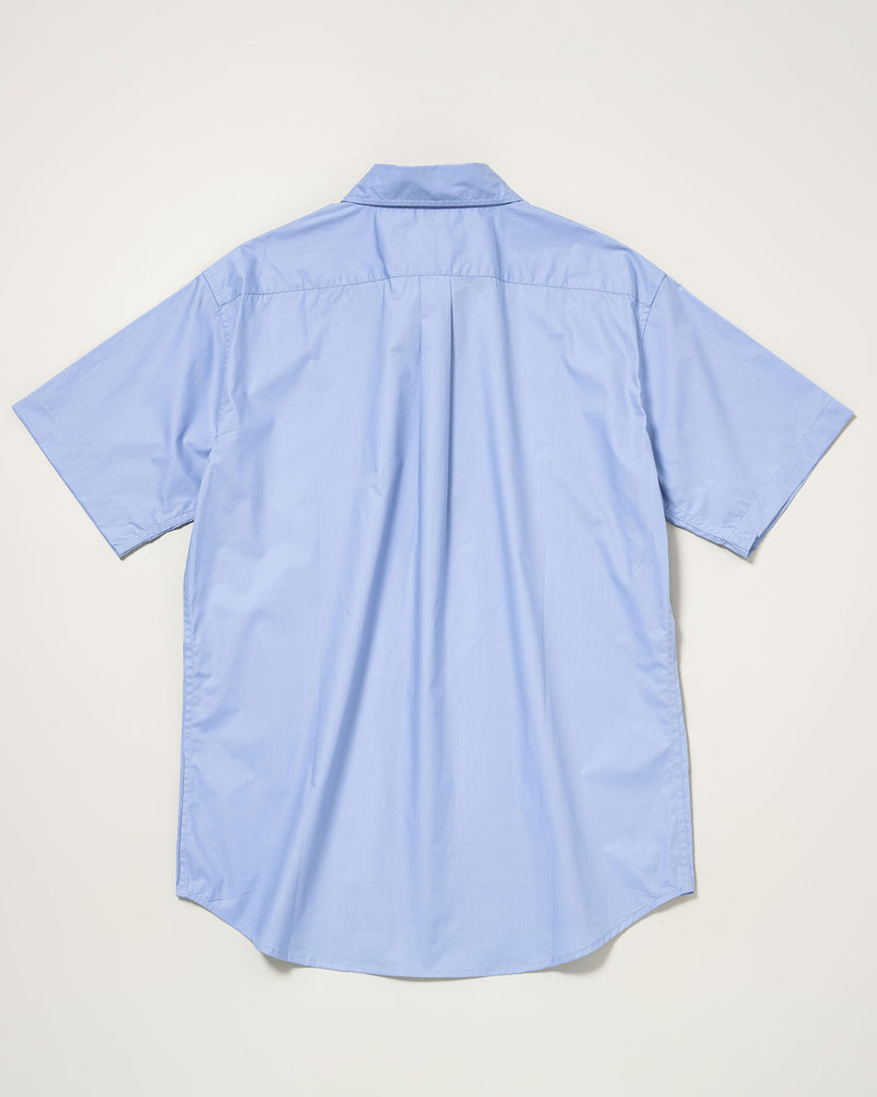 【予約商品】Regular collar broad shirt　レギュラーカラーブロード半袖シャツ　ダブルホースマン刺繍　PLM52710