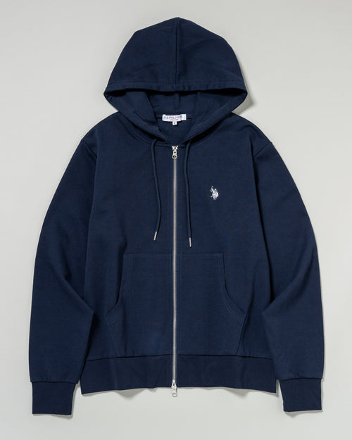 full zip hoodie　フルジップパーカー　ダブルホースマン刺繍　PLM53327