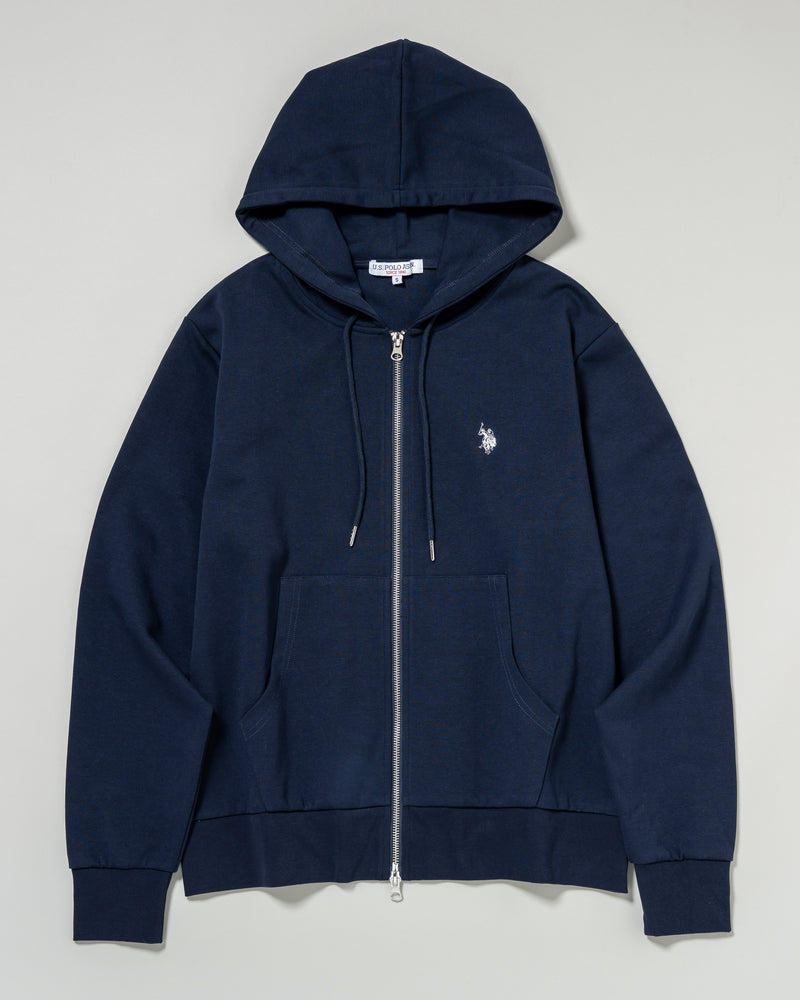 full zip hoodie　フルジップパーカー　ダブルホースマン刺繍　PLM53327