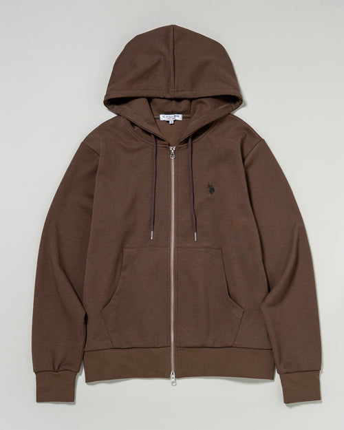 full zip hoodie　フルジップパーカー　ダブルホースマン刺繍　PLM53327