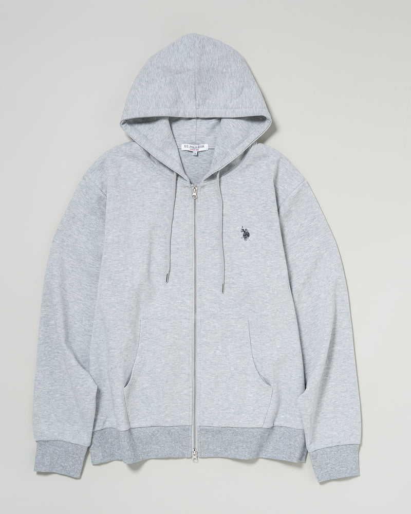 full zip hoodie　フルジップパーカー　ダブルホースマン刺繍　PLM53327