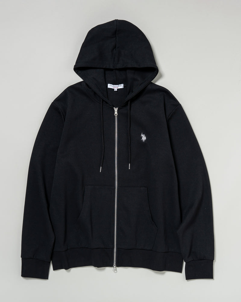 full zip hoodie　フルジップパーカー　ダブルホースマン刺繍　PLM53327