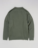 knit polo　ニットポロシャツ　ダブルホースマン刺繍　PLM53402