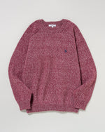 Crew raglan knit　クルーラグランニット　ダブルホースマン刺繍　PLM53404