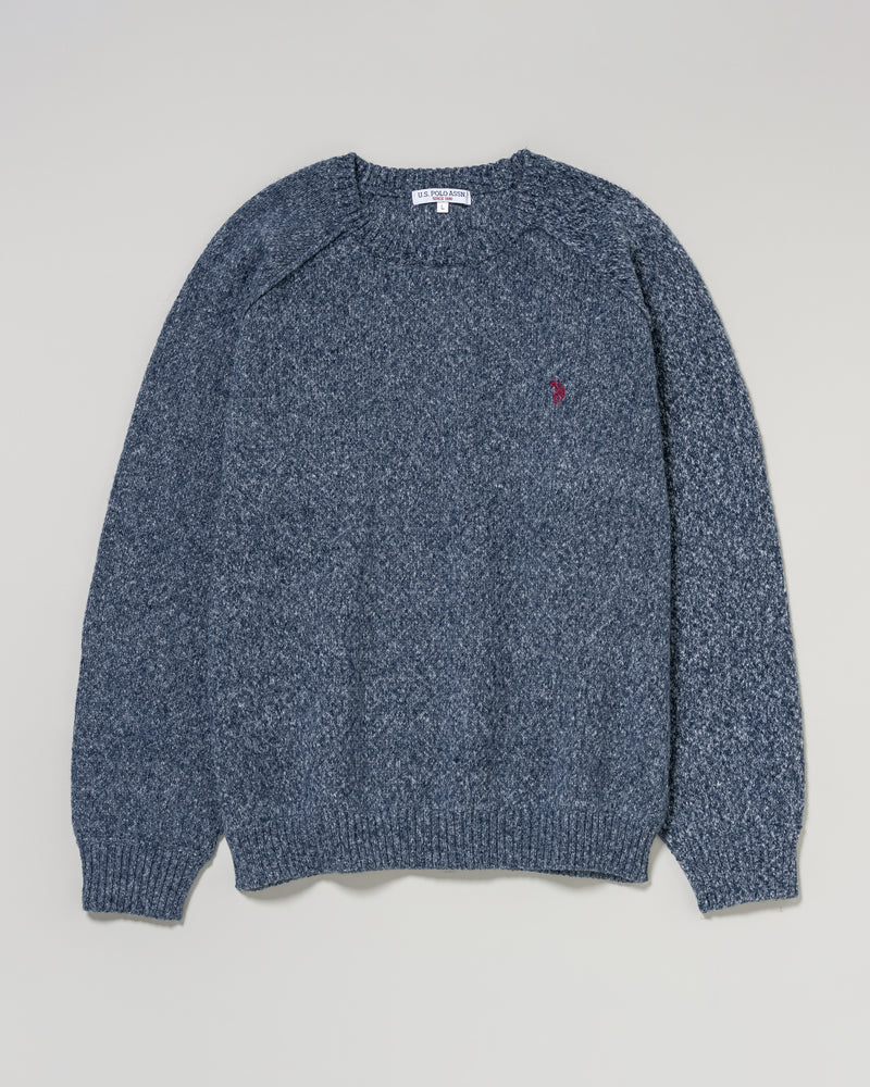 Crew raglan knit　クルーラグランニット　ダブルホースマン刺繍　PLM53404