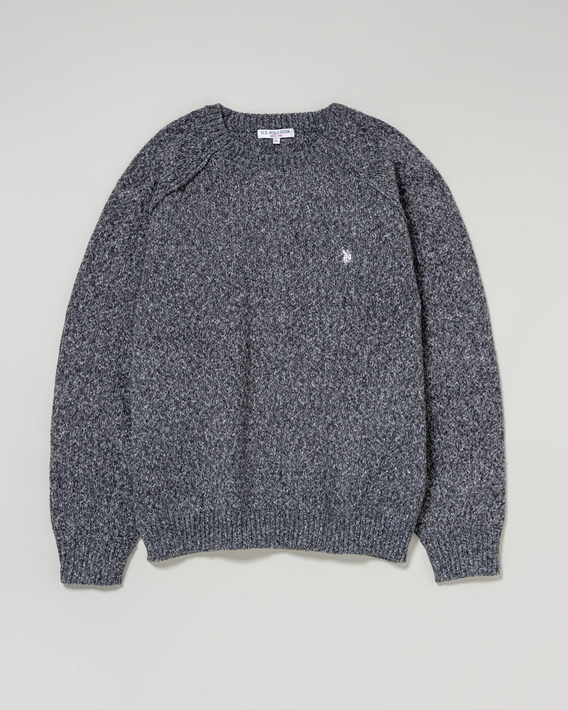 Crew raglan knit　クルーラグランニット　ダブルホースマン刺繍　PLM53404