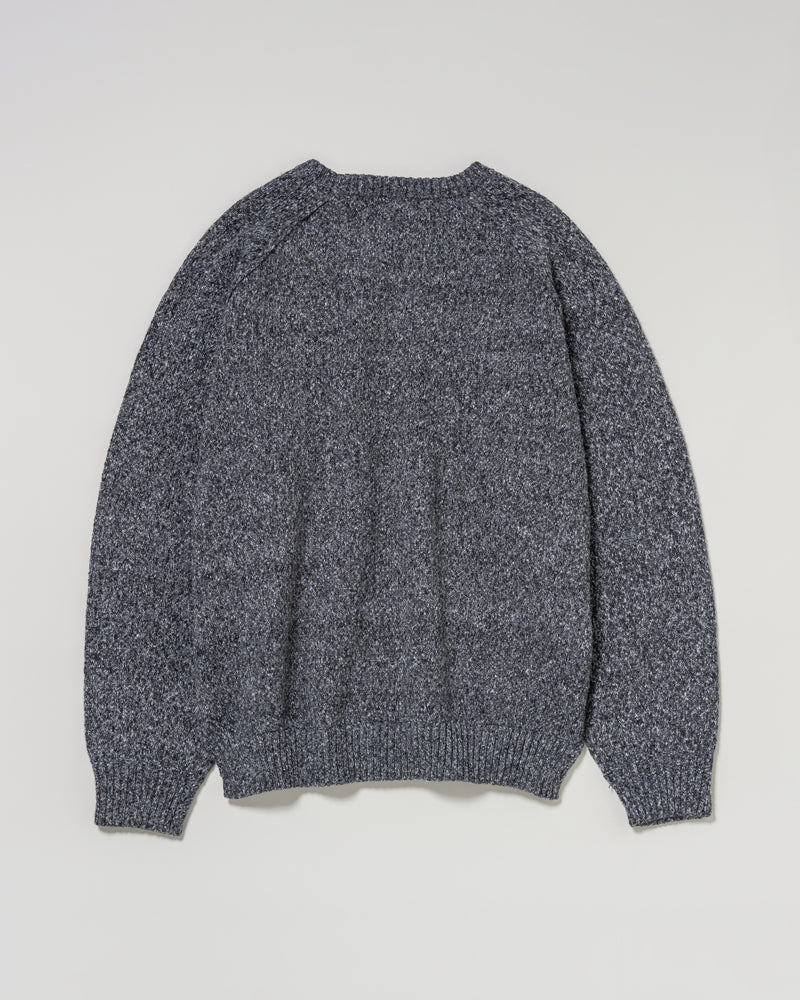 Crew raglan knit　クルーラグランニット　ダブルホースマン刺繍　PLM53404