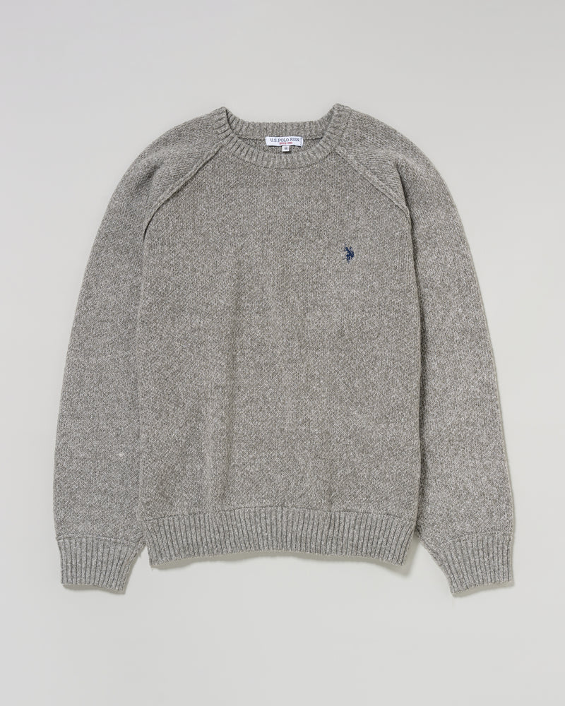 Crew raglan knit　クルーラグランニット　ダブルホースマン刺繍　PLM53404