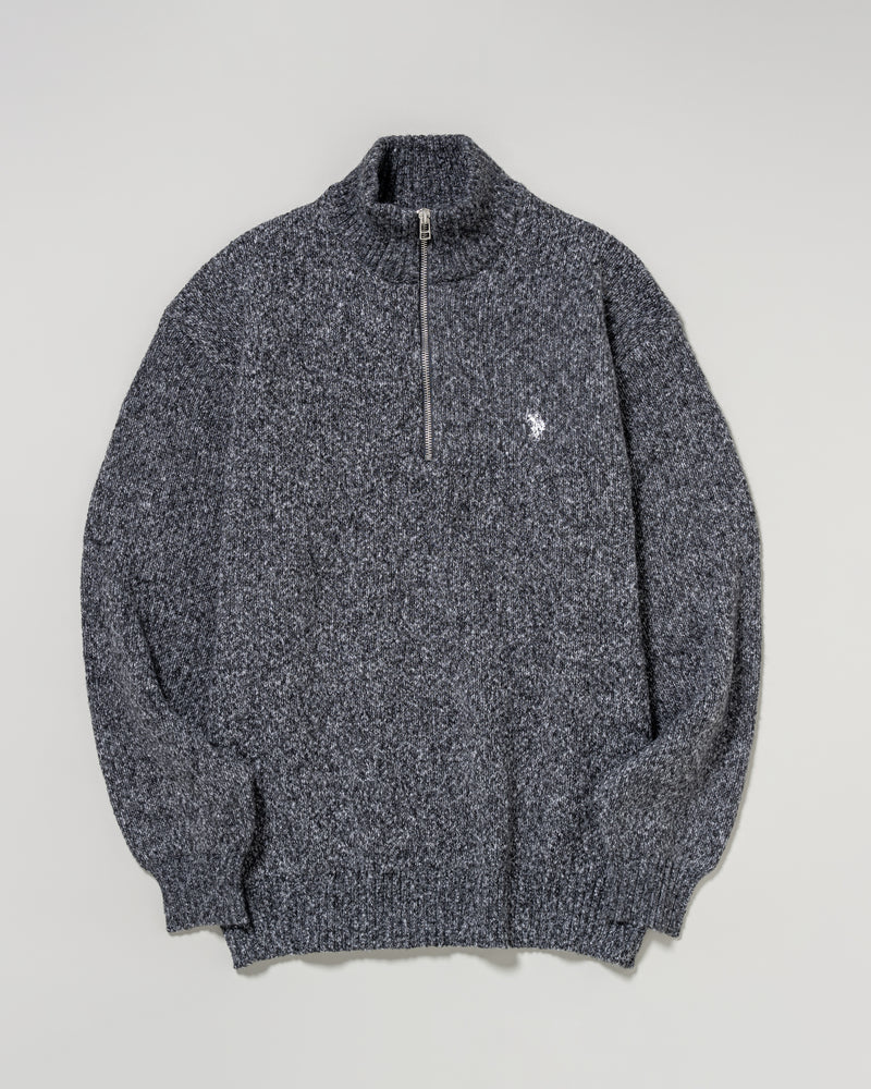 Half Zip Sweater ハーフジップセーター　ダブルホースマン刺繍　PLM53407