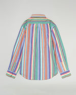 Regular collar multi shirt　レギュラーカラーマルチ長袖シャツ　ダブルホースマン刺繍　PLM53710