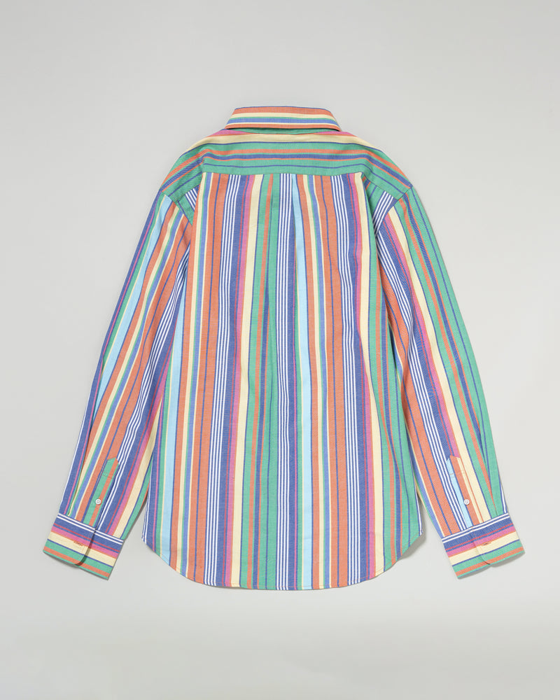 Regular collar multi shirt　レギュラーカラーマルチ長袖シャツ　ダブルホースマン刺繍　PLM53710
