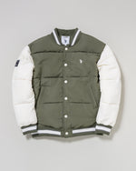 【予約販売】varsity padded jacket　バーシティー中綿ジャケット　ダブルホースマン刺繍　PLM53801
